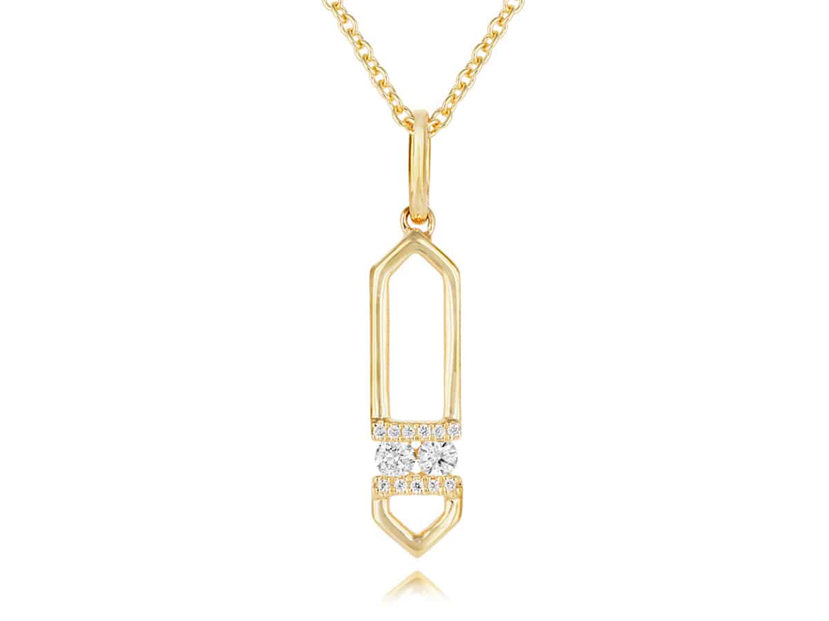 18ct Gold Diamond Diamond Pendant