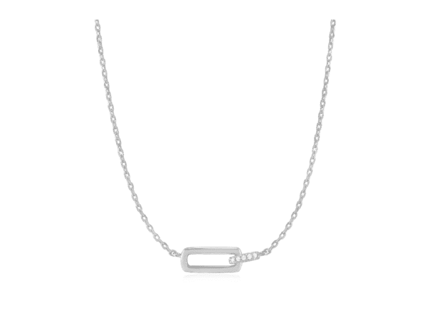 Ania Haie Silver Glam Interlock Necklace
