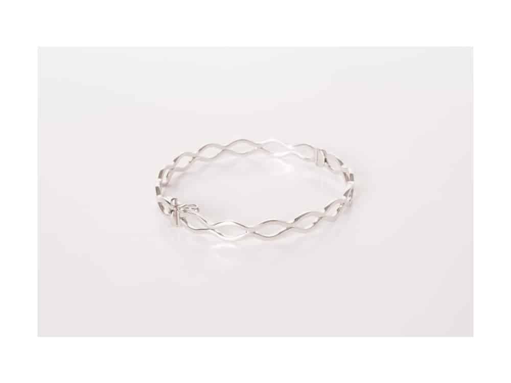 white-gold-double-wave-bangle-bailey-sons-berkhamsted